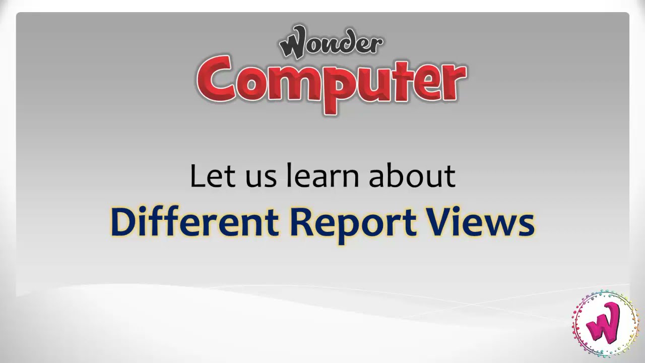 Class 8 | Ch 3 | Different Report Views in MS Access 2010 in Windows