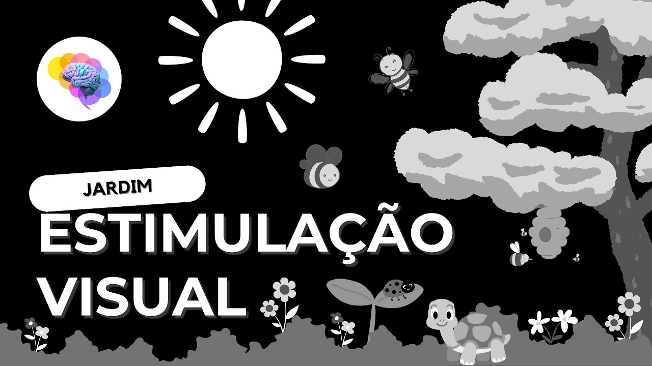 ESTIMULAÇÃO VISUAL para Bebês - Jardim | Preto e Branco