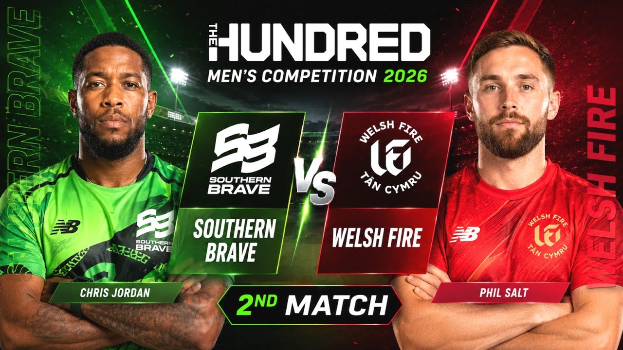 Southern Brave vs Welsh Fire 🔥 The Hundred Men's 2026 | Playing XI, Pitch Report & Match Details