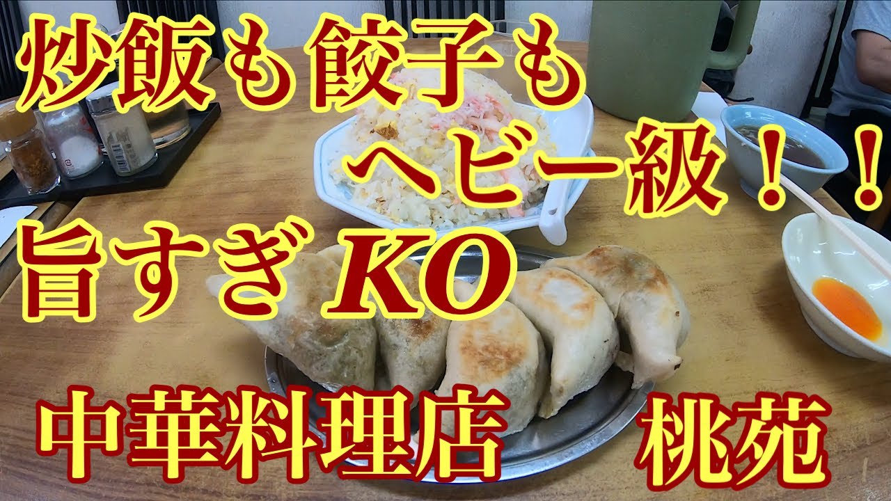 [モトブログ] デカ盛り‼️茨城県日立市チャーハンも餃子もヘビー級‼️旨すぎKO‼️中華料理桃苑に行ってみた。