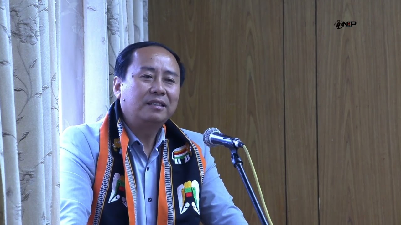 MLA Dr. Neisatuo Mero speak for the first time after winning Pfutsero AC at CPO felicitation program