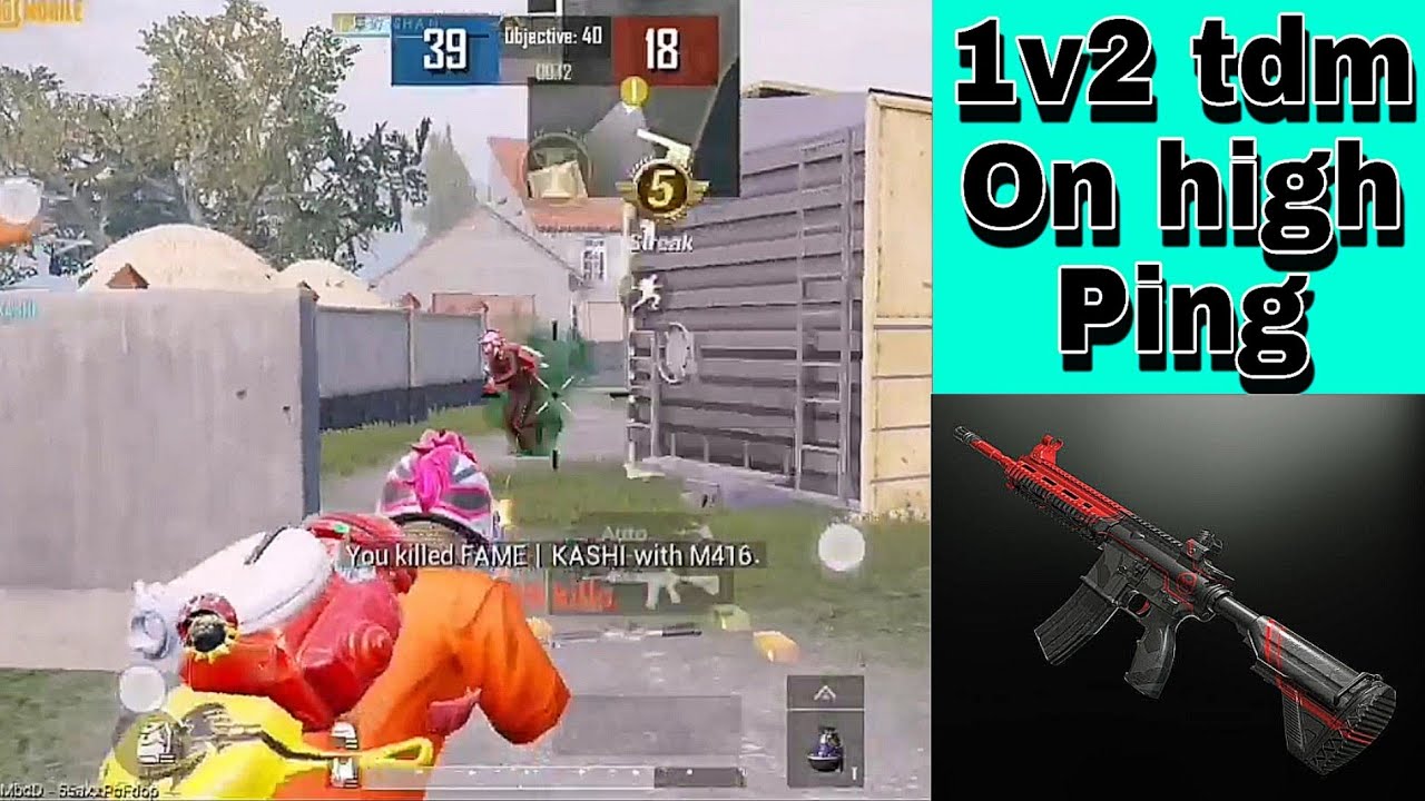 1v2 tdm on high ping 😡(shanplays)