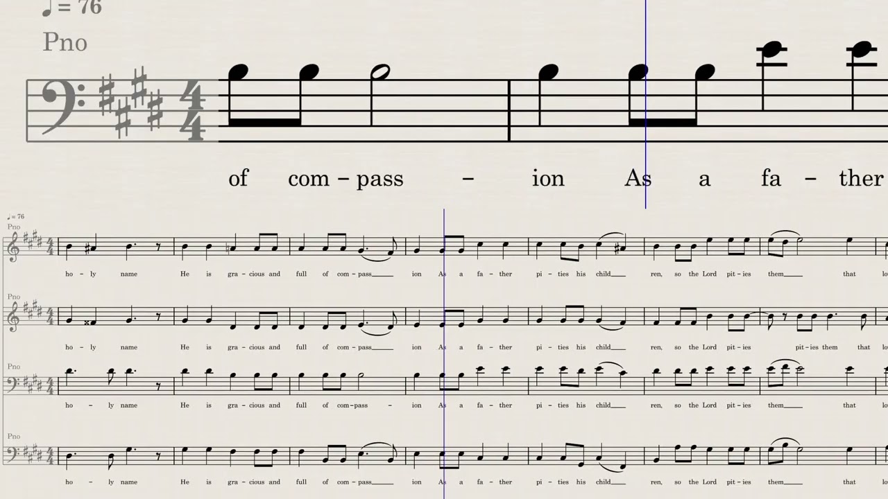 O Bless the Lord, O My Soul - Michael Ivanoff - Tenor Emphasized