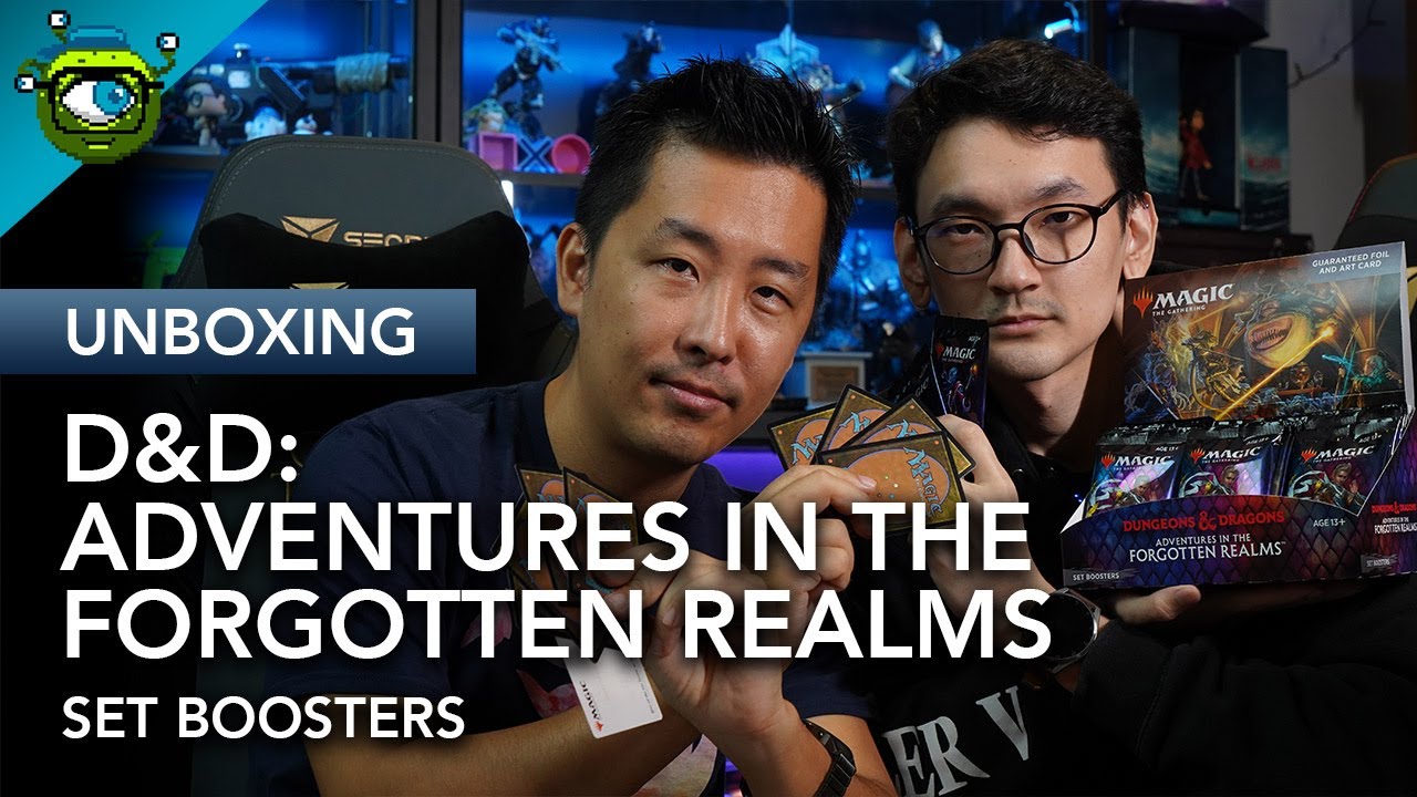 Unboxing The New D&D Set Booster From Magic The Gathering Adventures In The Forgotten Realms!