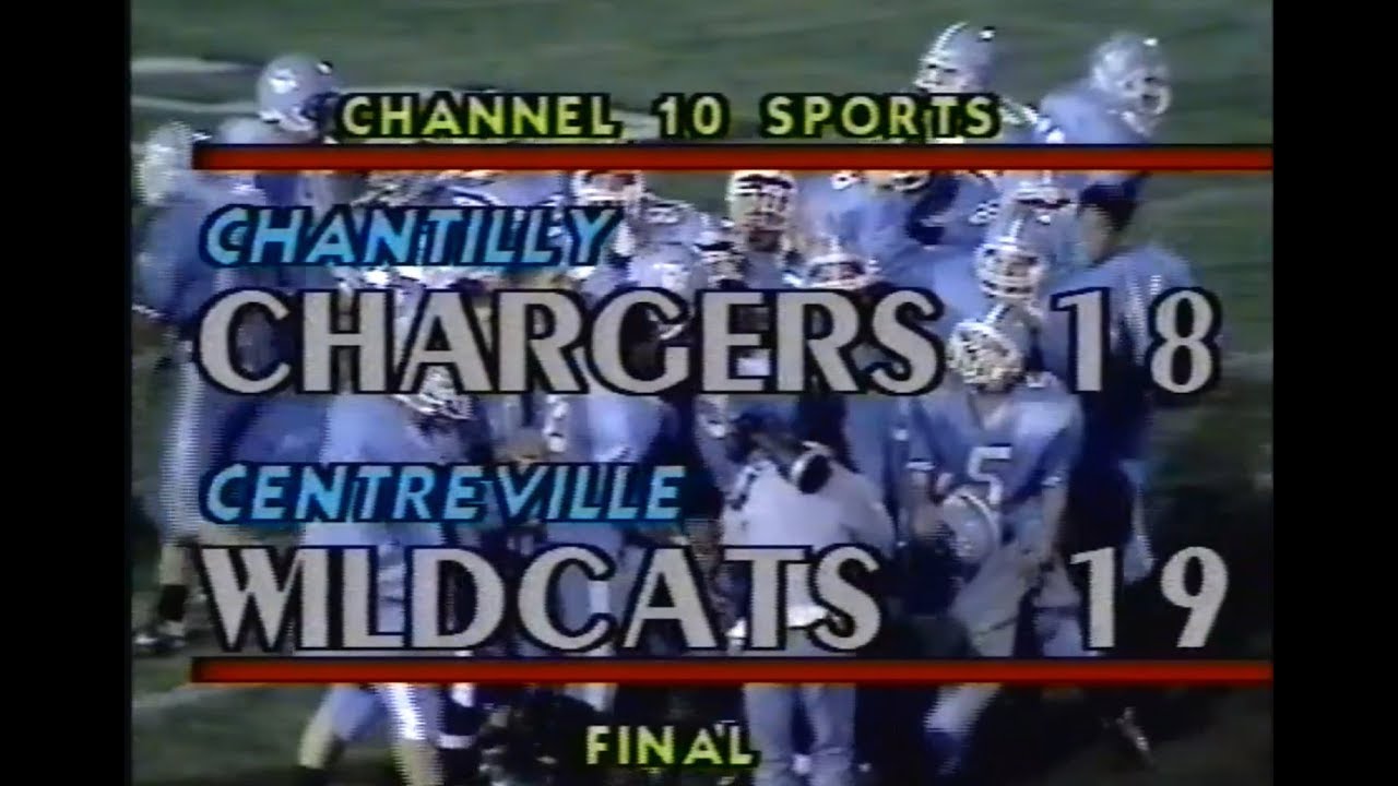 Centreville Wildcats Defeat Chantilly Chargers 19-18 in OT to Win 1994 Concorde District Title