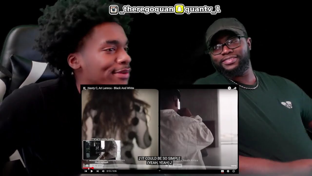 NASTY C, Ari Lennox - Black And White |REACTION!!|
