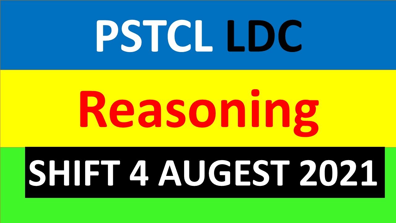 PSTCL LDC | Shift 1 | 4 Augest 2021 | Reasoning | Previous Question | By Prince Aggarwal | Yadu's