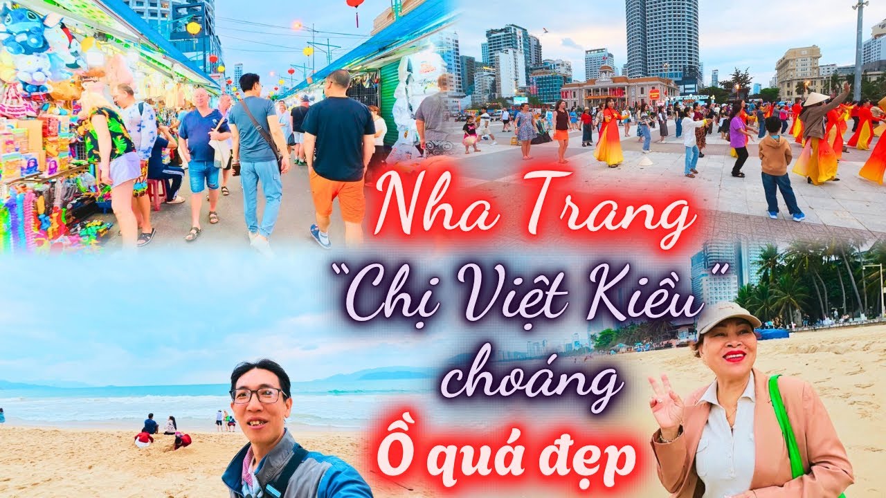 Nhộn nhịp 8/3 Dạo biển Nha Trang ngày cuối tuần, “Chị Việt Kiều” choáng luôn , Ồ quá đẹp !!!