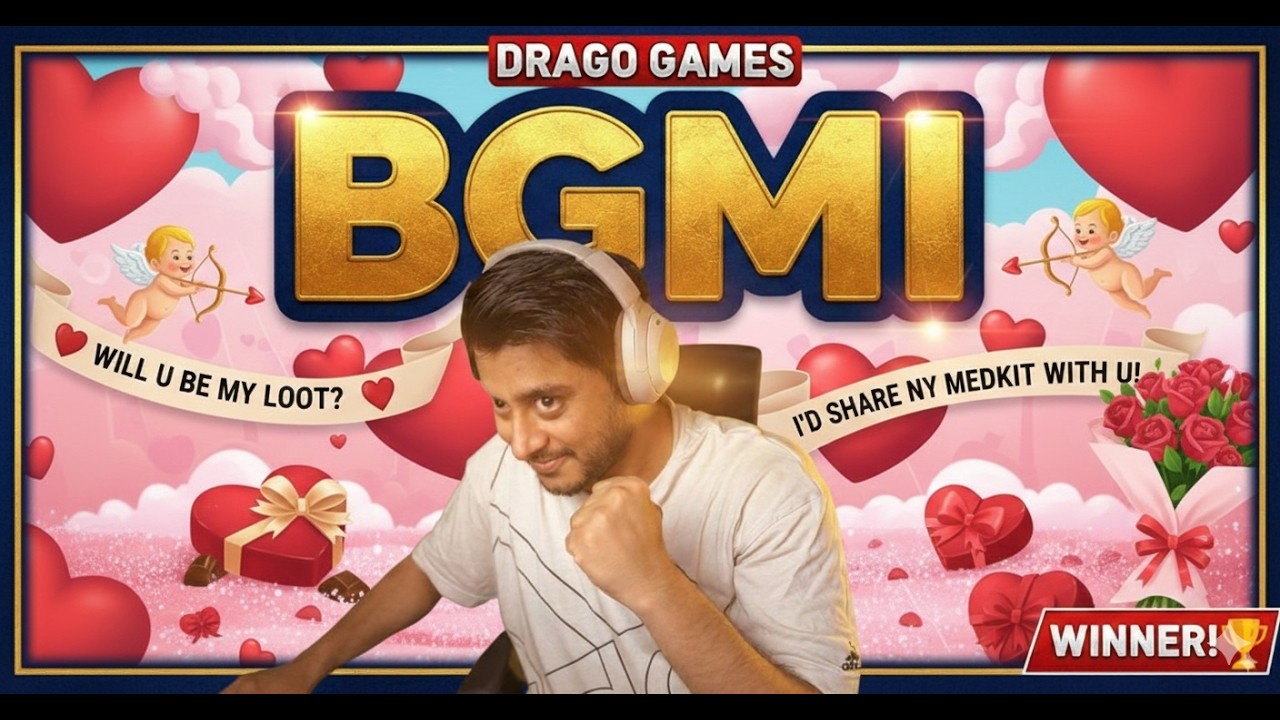 VALENTINE DAY PE BGMI | LIVE WITH DRACOGAMES