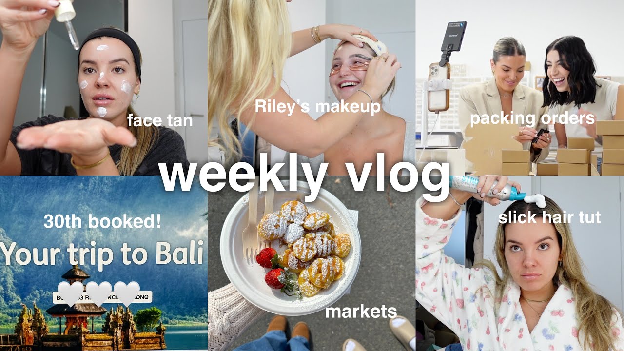 WEEKLY VLOG | 30th Booked, Packing Orders With Adele, Riley’s Makeup | Jaz Hand