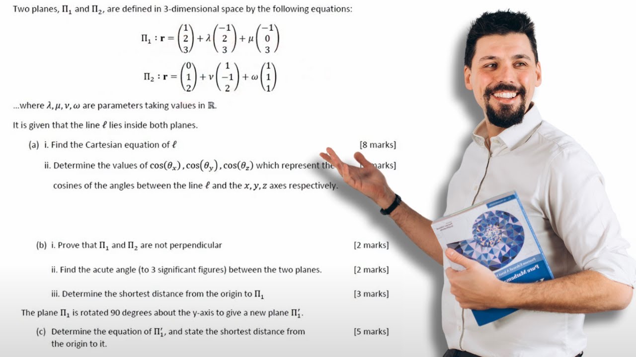BONKERS 23 Mark 3D Vectors Question | A Level Further Maths