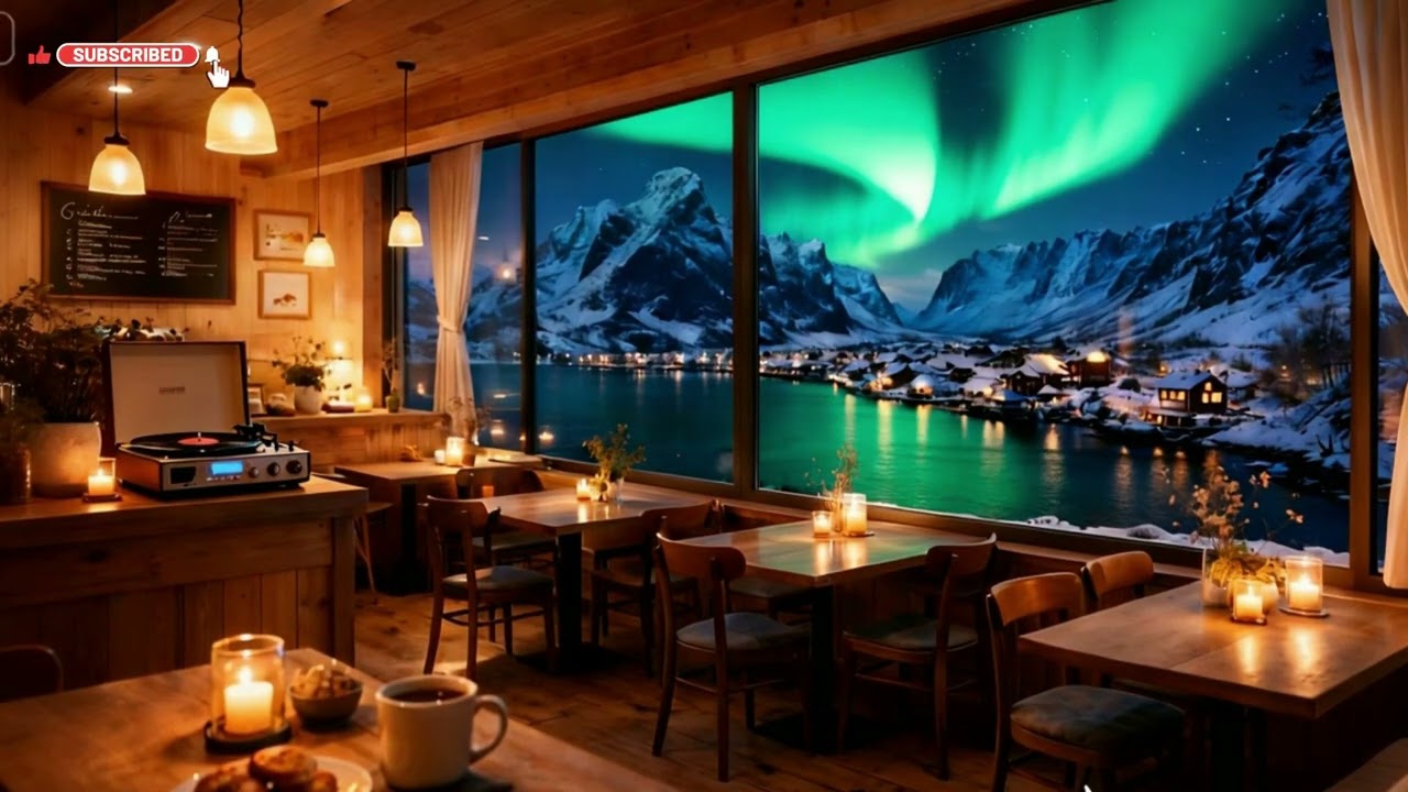 Fjord Night Jazz ☕🌌 | Cozy & Focused Jazz for Study, Work, and Late Nights