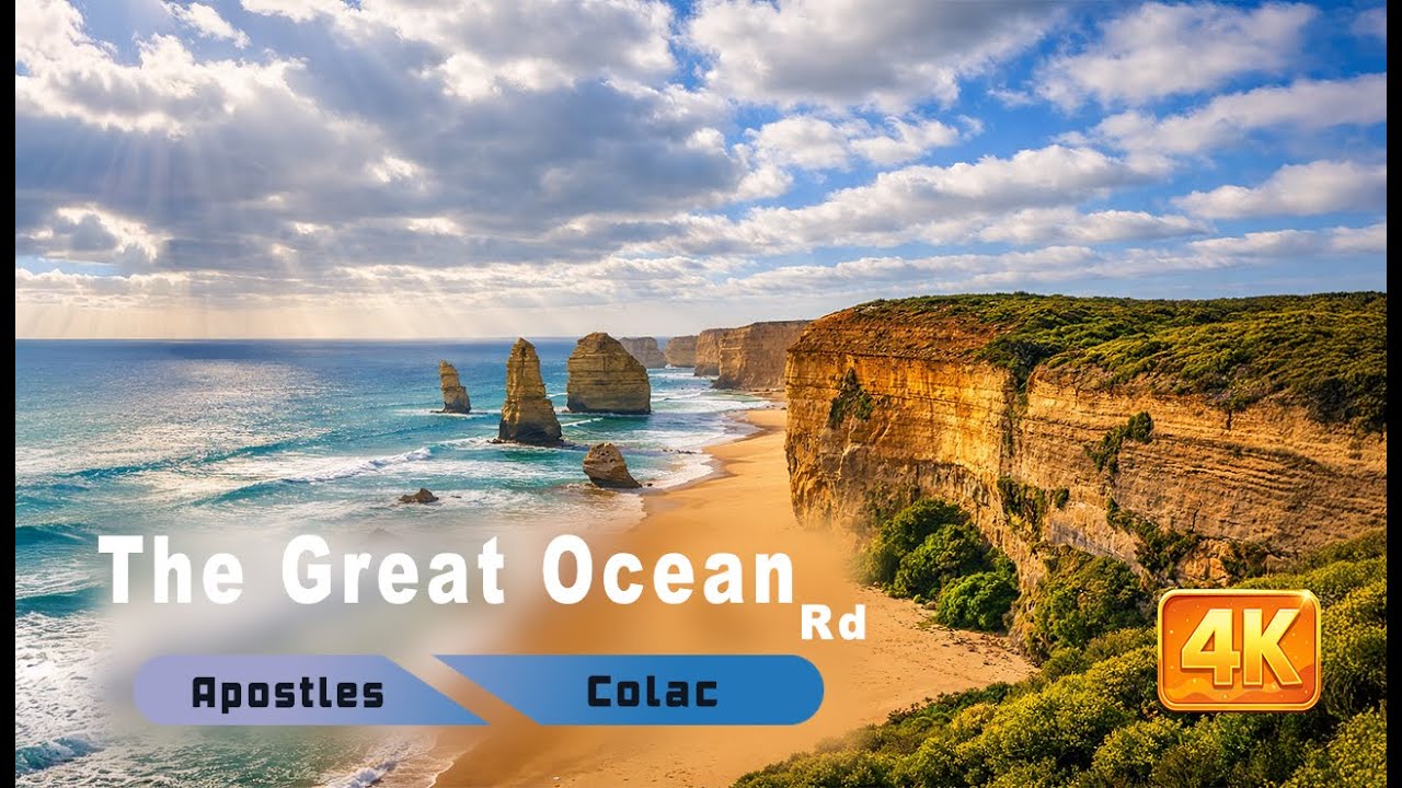 Great Ocean Road to Colac 4K 🇦🇺 | 12 Apostles, Farms & Coastal Drive