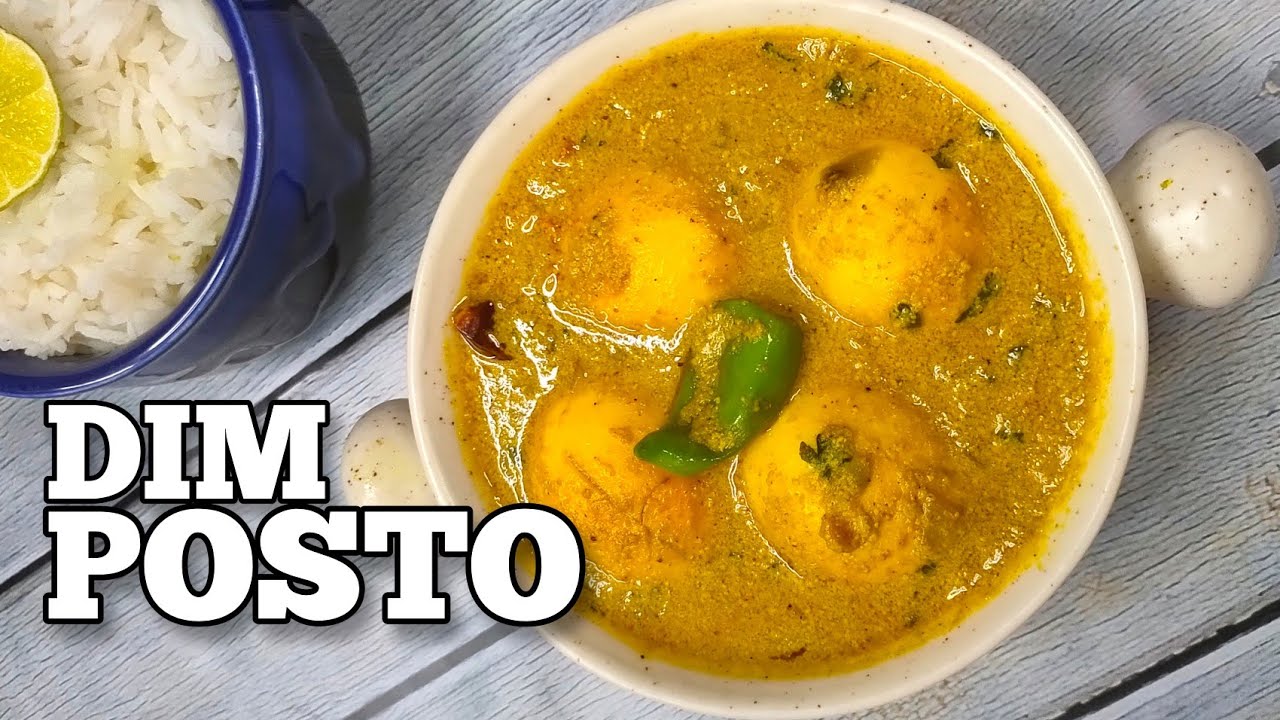 Dim Posto | ডিম পোস্ত | Eggs in Poppy Seeds Gravy | Bengali Style Egg Curry Recipe