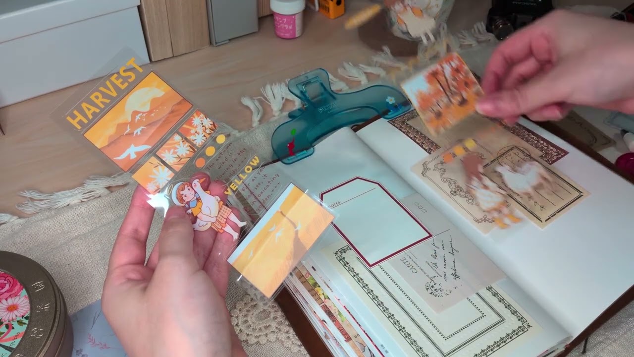 【collage】おしゃべりしながら秋コラージュ🙌