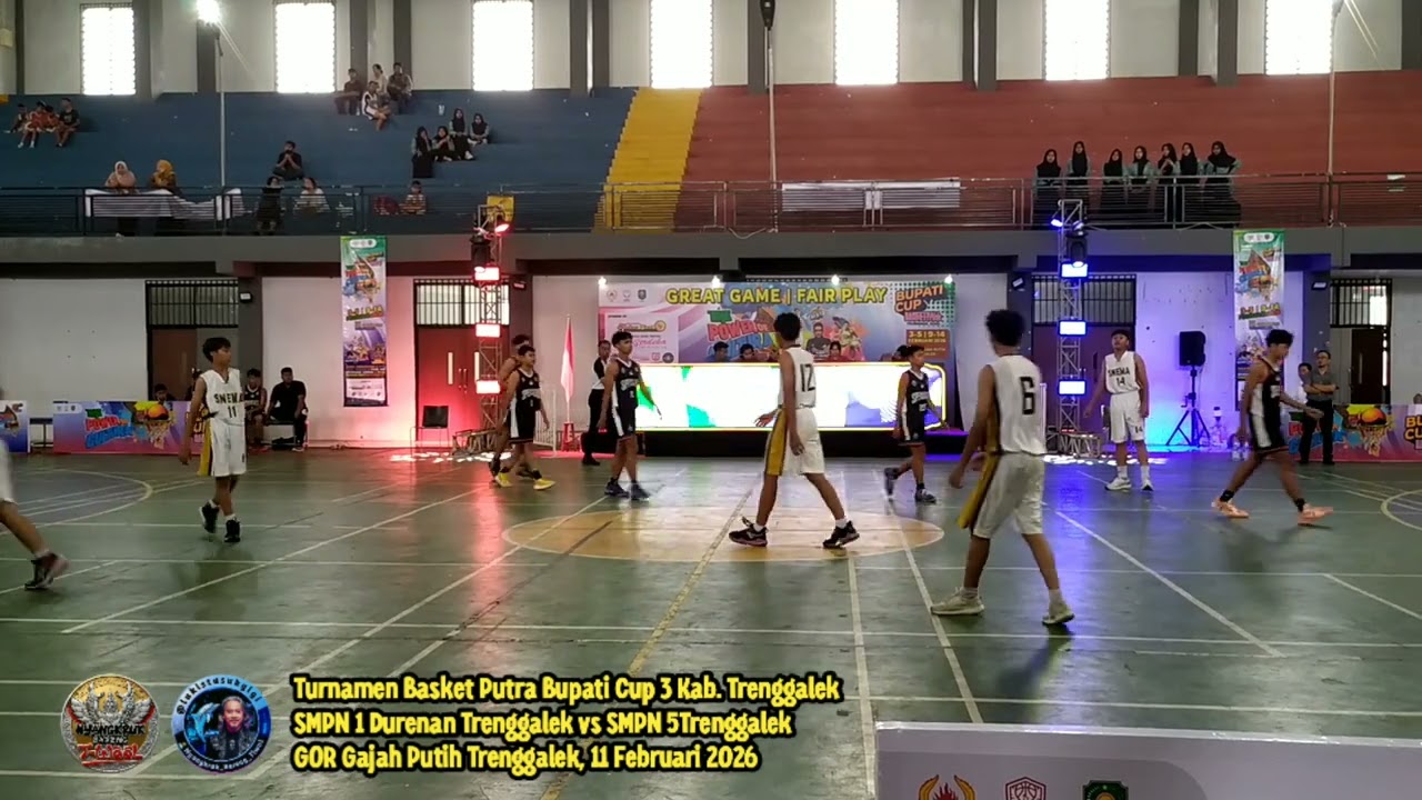 Turnamen Basket Bupati Cup 3 Trenggalek, SMPN 1 Durenan Trenggalek vs SMPN 5 Trenggalek, 110226 (PA)