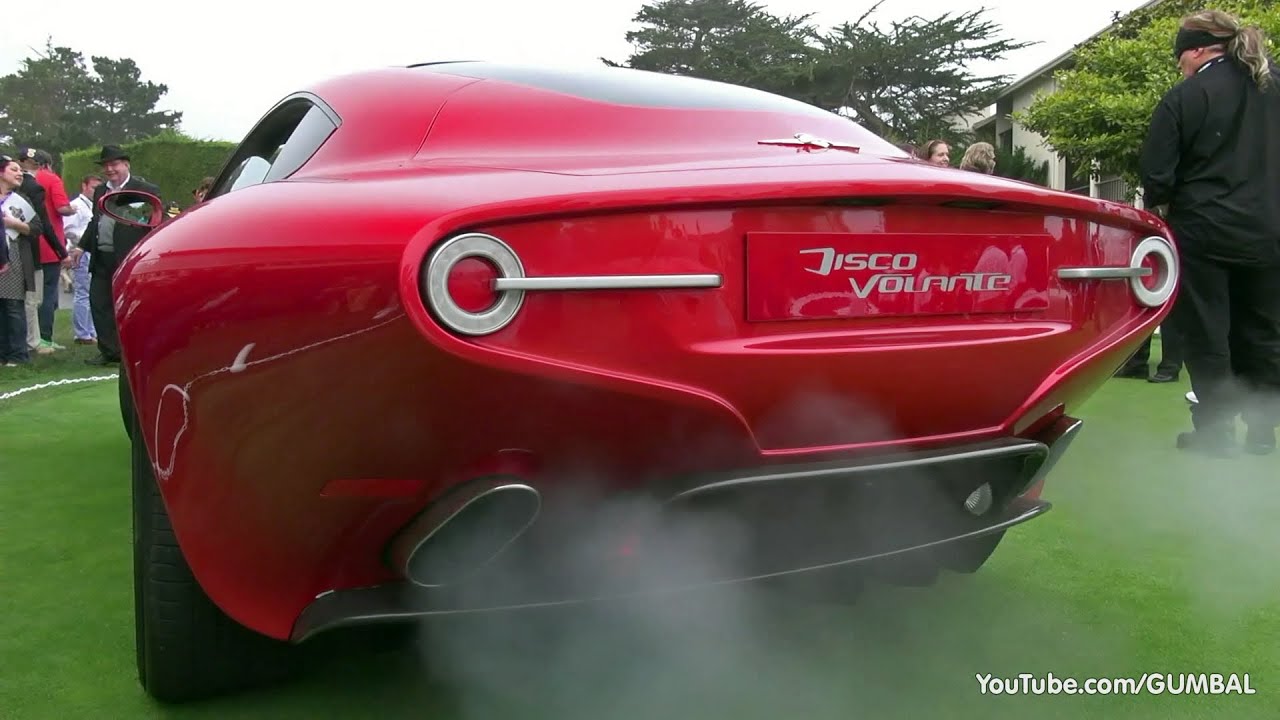 Alfa Romeo Disco Volante Touring Superleggera - Start Up + Sound!