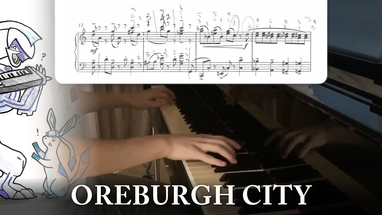"Oreburgh City" (from "Pokémon DPPt") || Piano Cover + Sheets!