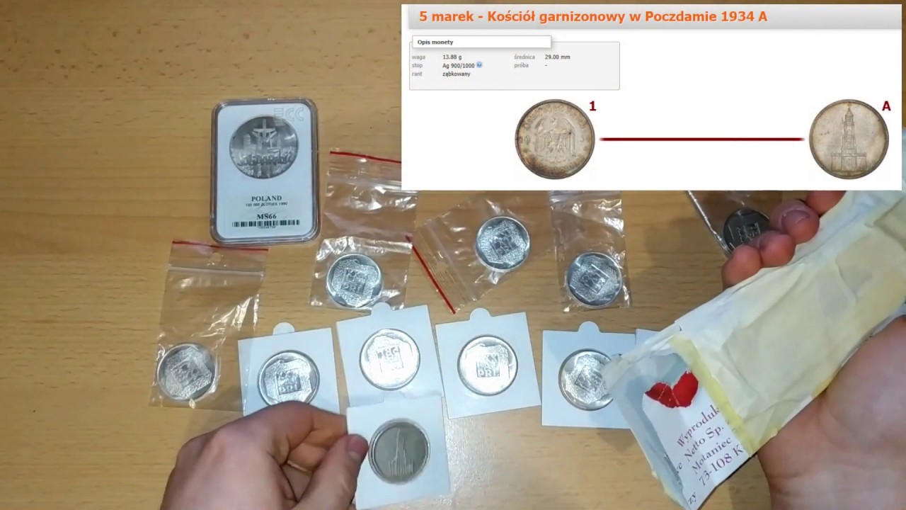 Unboxing srebrnych monet inwestycja w srebro prezentacja