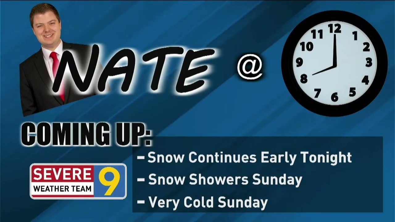 Nate at 8: A Snowy Saturday to Cold Sunday