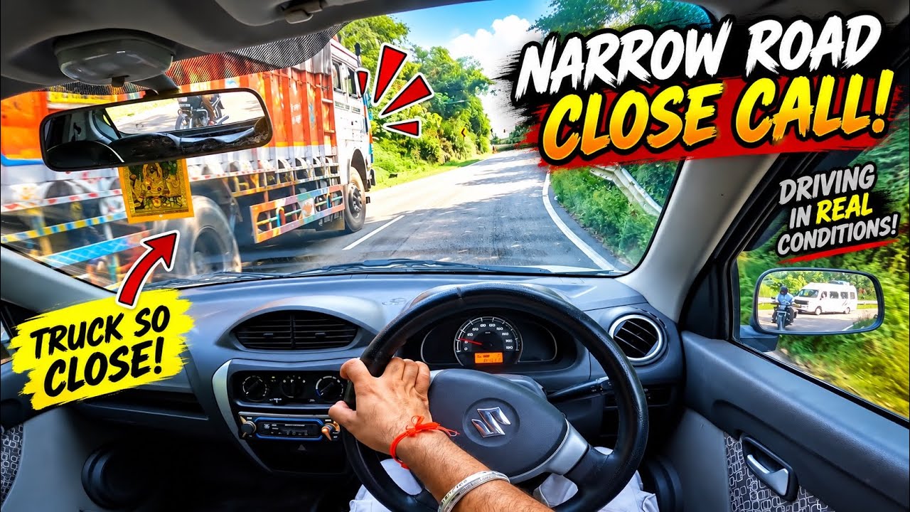 Narrow Roads, Big Trucks & Zero Margin for Error | POV Drive | Lord Alto 800 | Himachali On Road