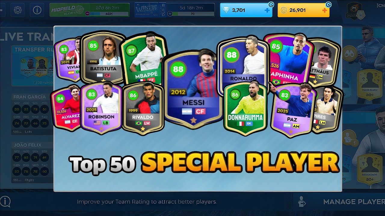 DLS 26 ⭐ Ranking All The Special Players 🔥 Dream League Soccer 2026