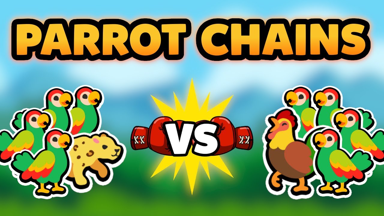 Super Auto Pets but we can only use PARROT CHAINS