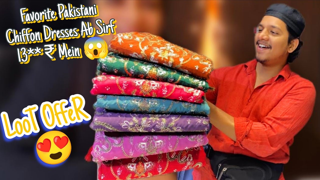 Trending Pakistani Dresses In Mumbai 😍| Best Design in wholesale price 😱| Eid ki Tayyari shuru 🥰