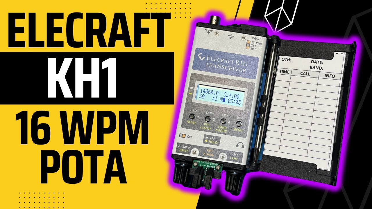 Elecraft KH1 16 WPM CW POTA Activation with the K6ARK End Fed Half Wave on the Coast of California