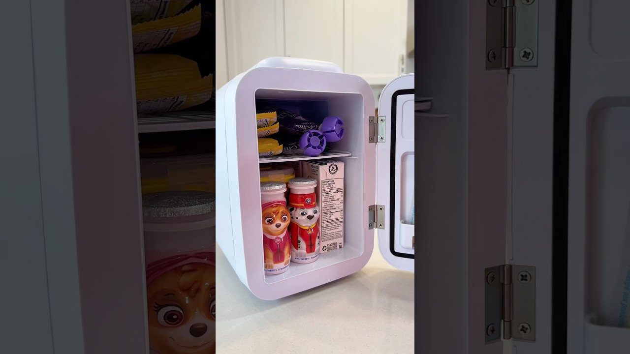 Toddler Mini Fridge 👑 #asmr #restock #minifridge #satisfying #relaxing #asmrsounds #momlife #fyp