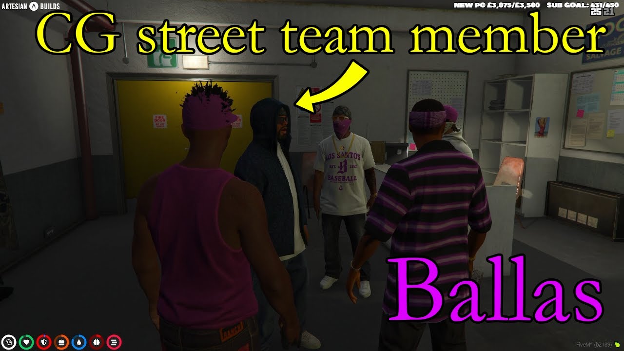 Ballas shoot down a Chang Gang street crew member | Nopixel GTA V Roleplay