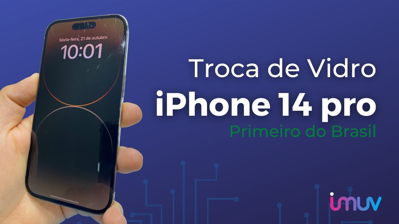 Troca de Vidro iPhone 14 Pro - Primeiro do Brasil - 21/10/2022