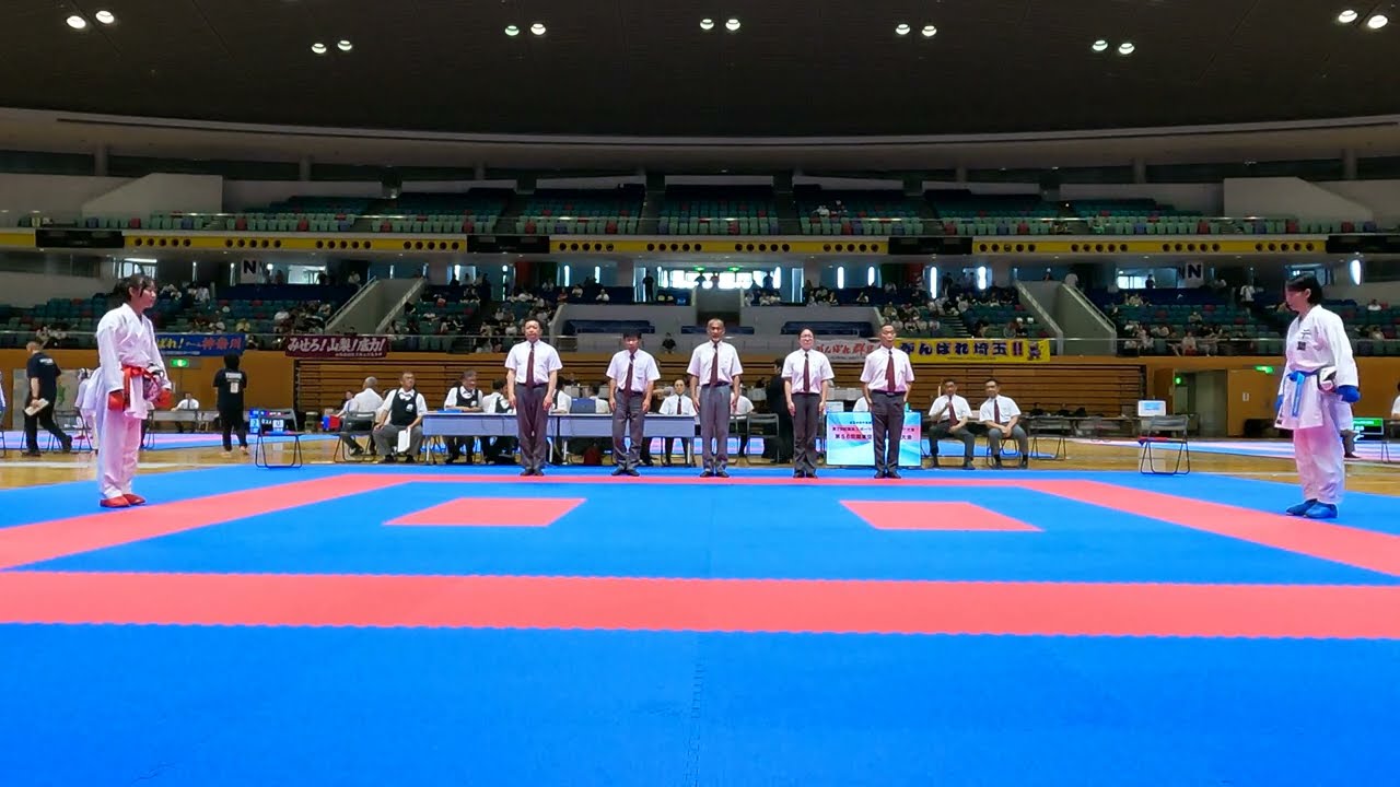 女子個人組手 -61kg 久保田歩選手 嶋田さらら選手 第56回関東空手道選手権大会