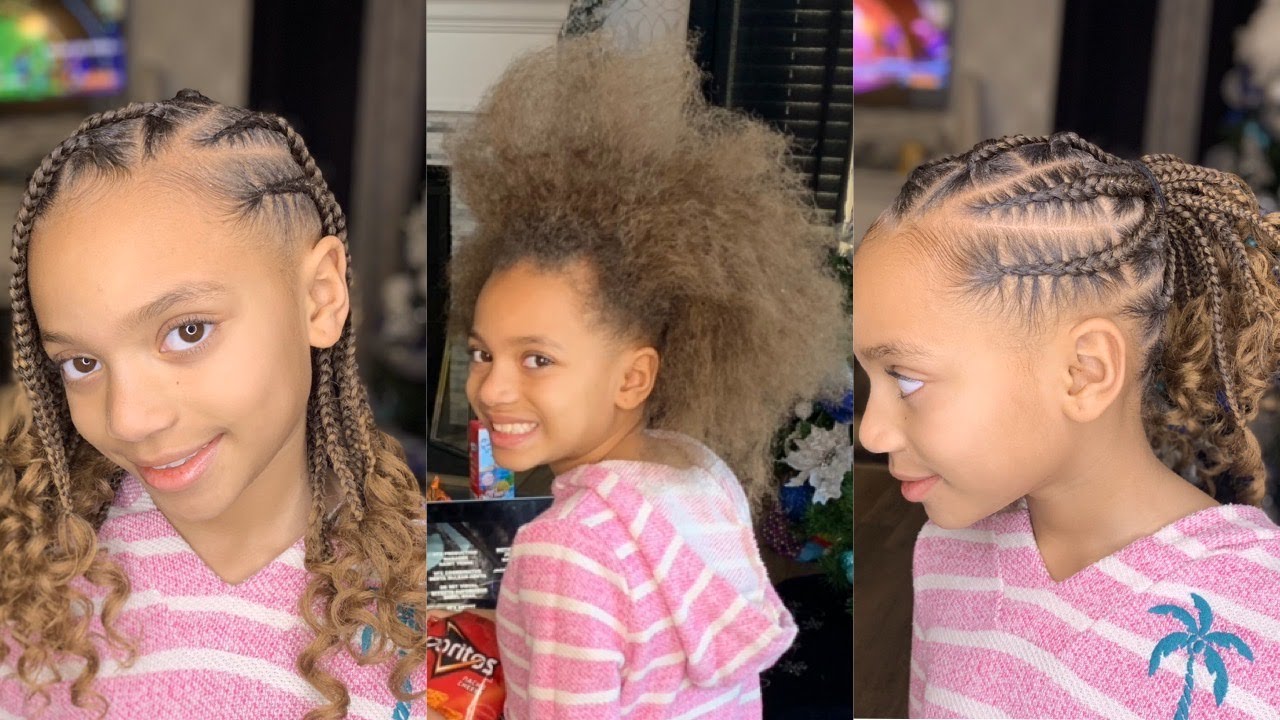 Kids Knotless Braids Style