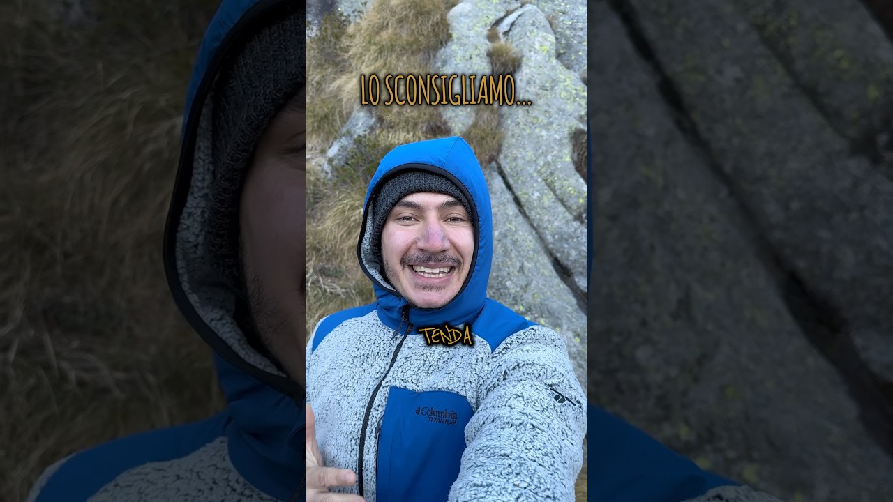 🏕️Dormire in tenda a 2600m🏕️Visto il nostro cuscino?🤣 #tenda #bivacco #trekking #montagna #short