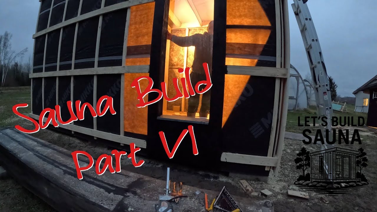 Sauna Build – Part 6: Large Glass Window With Pond View