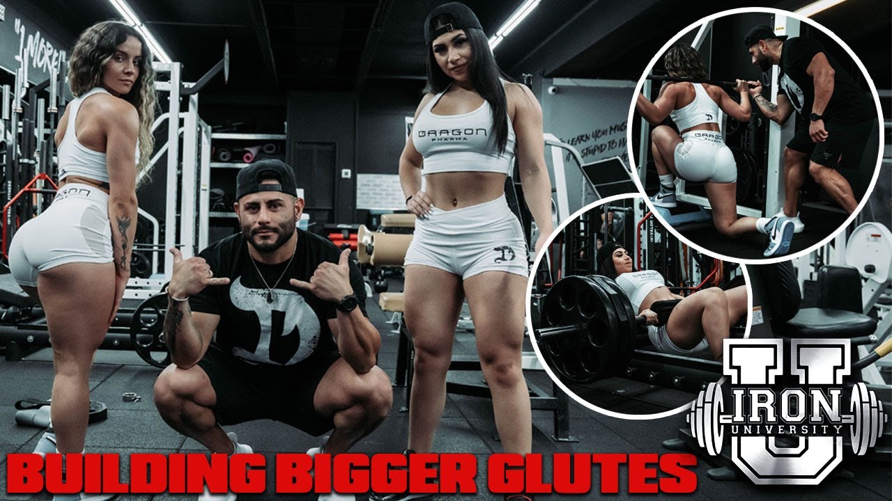 BUILDING BIGGER GLUTES AT IRON UNIVERSITY | FT. ALDO, KATLYN & VALERIA | TRY THIS OUT! 🍑