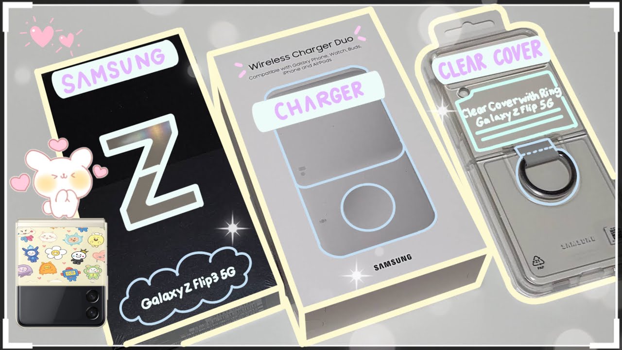Unboxing Samsung Galaxy Z Flip 3 5G Video // Cream Colour 256GB, Aesthetic 📱