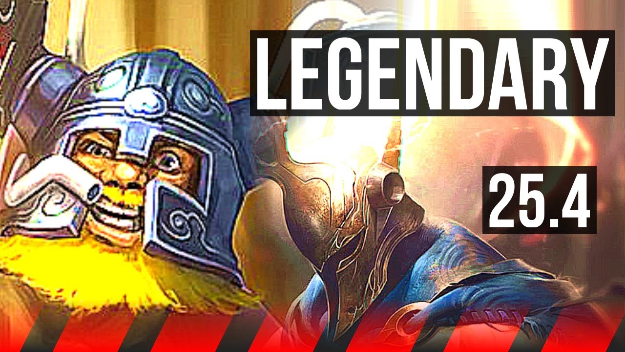 OLAF vs PANTHEON (TOP) | Legendary | KR Master | 25.4