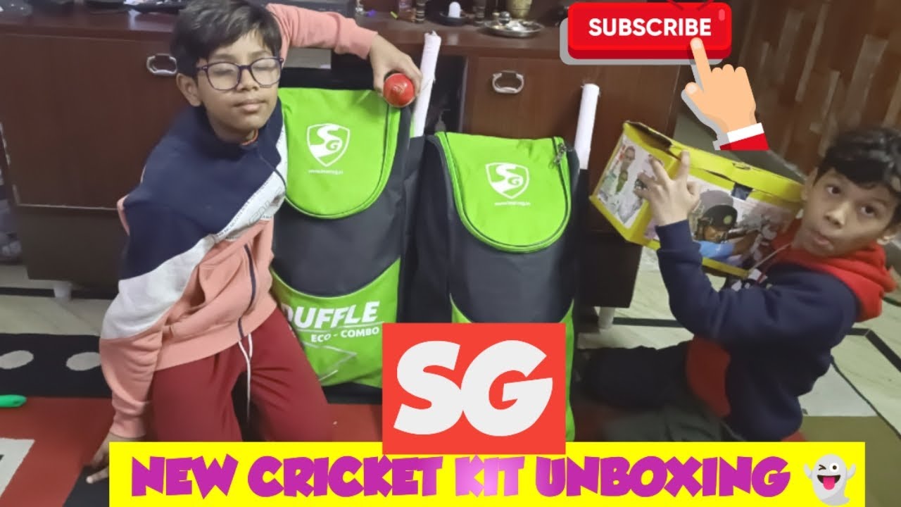 SG Cricket kit Unboxing | cricket kit review SG | Daivish vlog | Unboxing | cricket