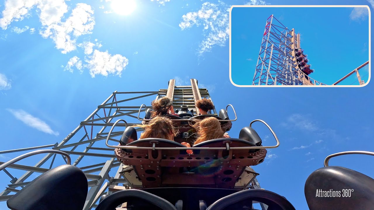 UNIQUE Backward Wooden Coaster with Vertical Rollback | Switchback