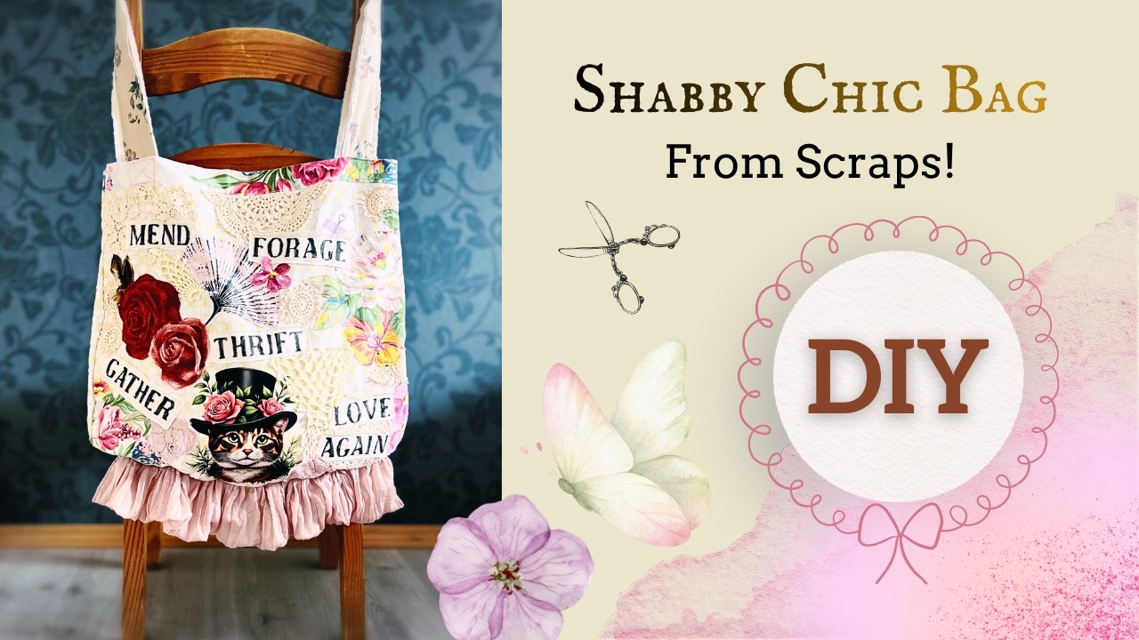I Revamped My Scrap Bin Into a Whimsical Carryall Bag (Perfect for Thrifting!)