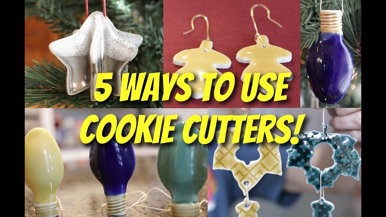 5 Ways to Use Cookie Cutters in Pottery! EASY Decoration and Gift Ideas!