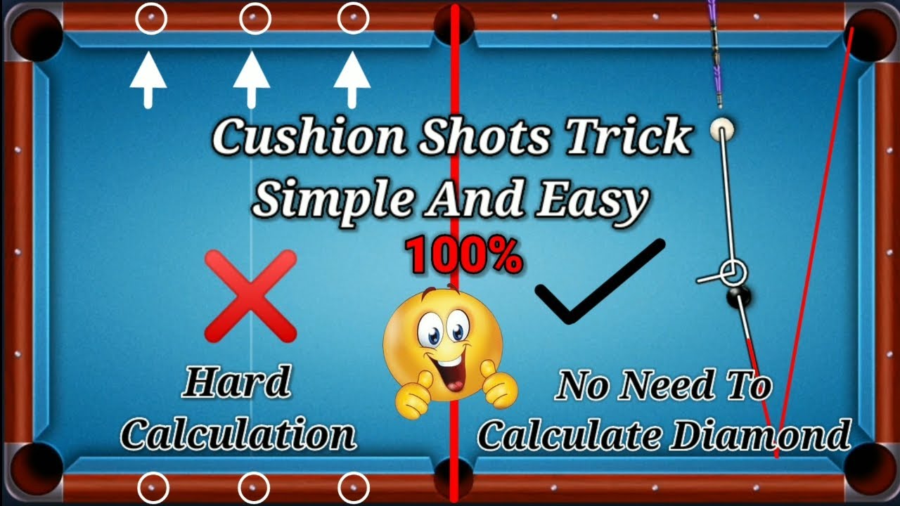 8 Ball Pool Cushion Shot Tutorial | Cushion Shot Trick In 8 Ball Pool #8ballpool #8ball
