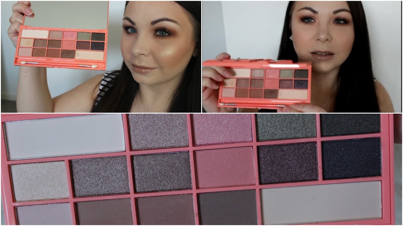 I Heart Makeup Chocolate & Peaches Palette - Too Faced Sweet Peach Dupe - Swatches & Review