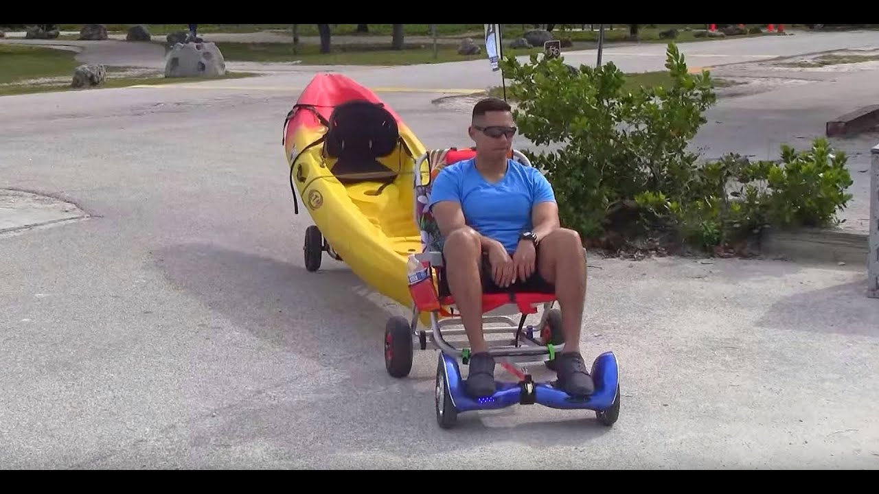 HoverSeat pulling cargo and various sitting configurations.