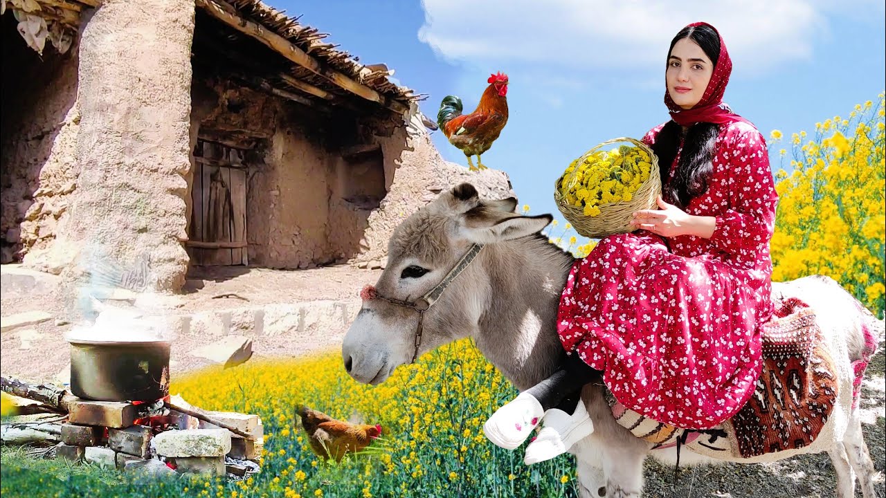 Village Life In Iran: Amazing Cooking & Donkey Riding