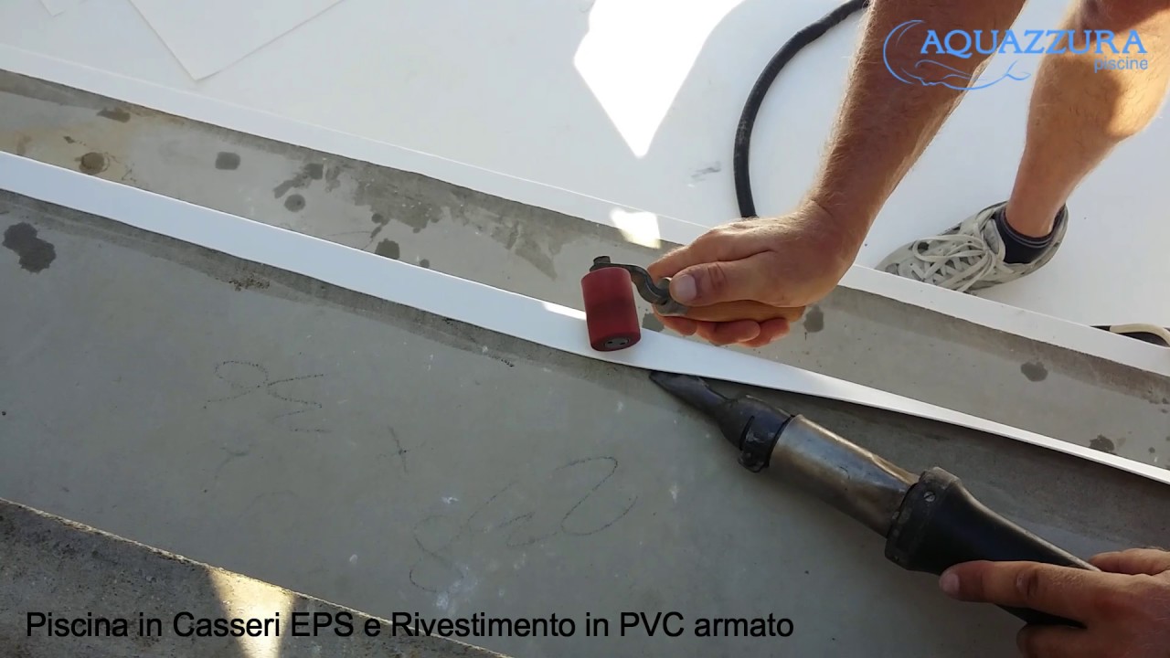 Piscina in Casseri EPS, rivestimento PVC armato