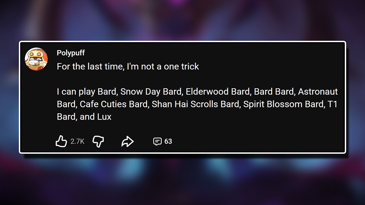 I swear I'm not a one-trick