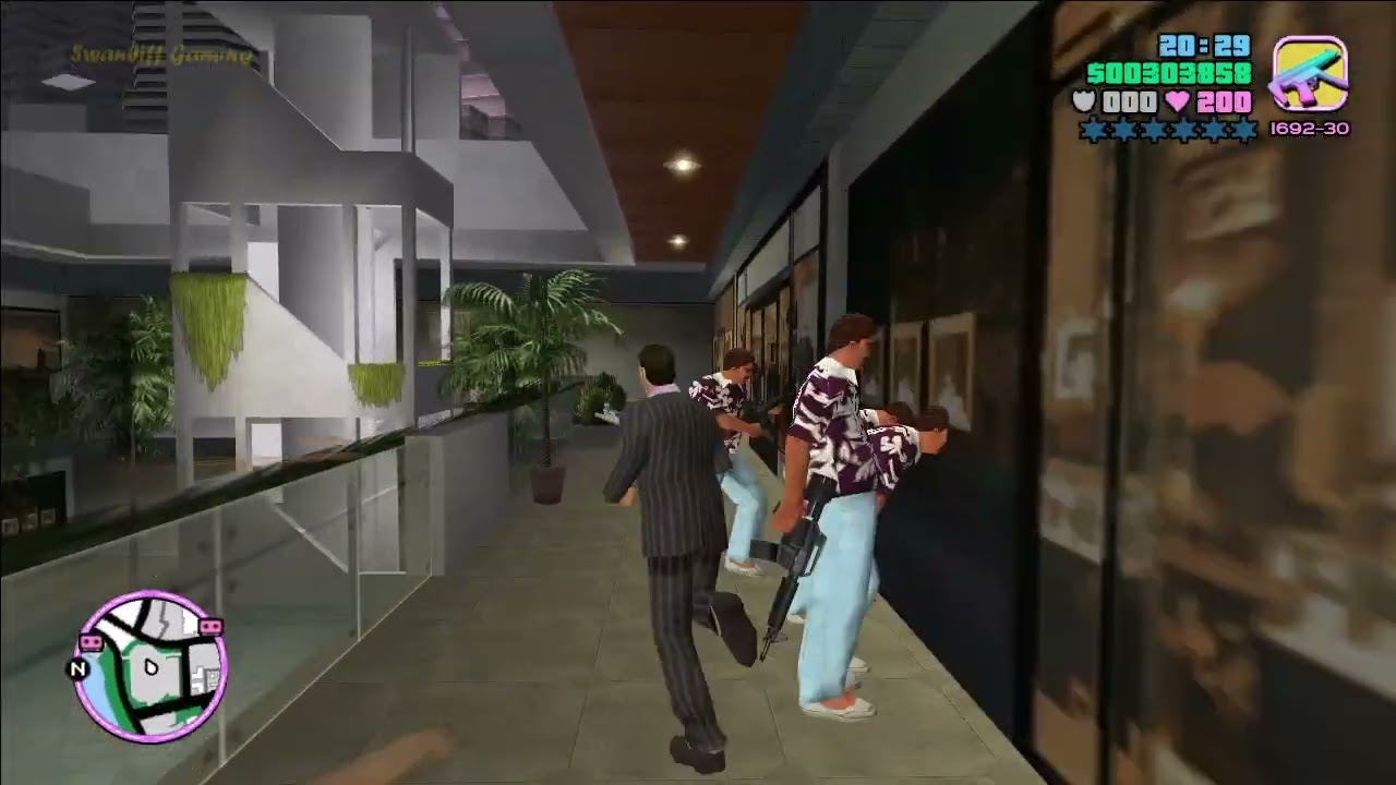 GTA Vice City | Colombians Vs Sharks Gang Warfare | Washington Mall (PC)